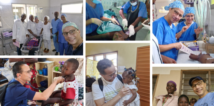 Le Dr Tayeb Slaouti pendant son voyage