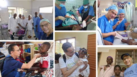 Le Dr Tayeb Slaouti pendant son voyage 